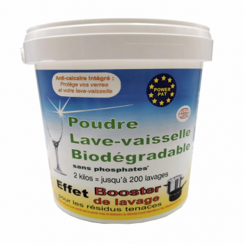 Poudre lave-vaisselle biodégradable POWERPAT 2kg
