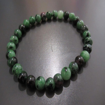 Bracelet en Rubis zoisite 6mm