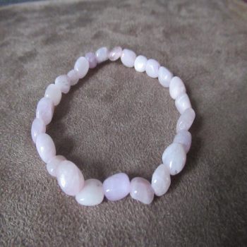 Bracelet en kunzite "grains"