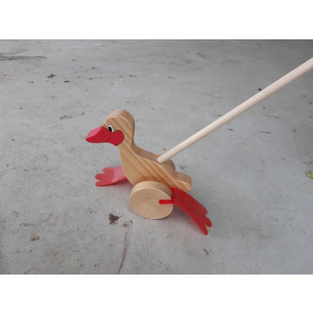 Canard dandinant jouet à pousser