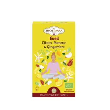 Tisane Bio Éveil Shoti Maa | Infusion Matinale Gingembre, Citron & Pomme