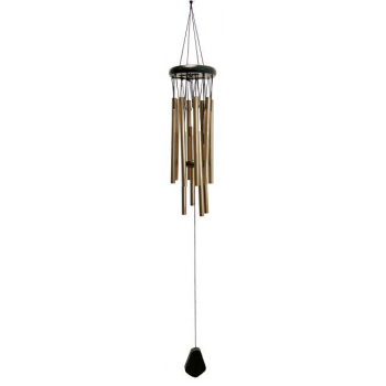 Carillon 78 cm bois et bronze