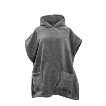 LUIN LIVING - Casual Poncho de bain (XS-M) GRANITE