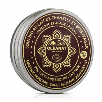 Soin au lait de chamelle biologique et bois d'agar - 50ml - OLEANAT