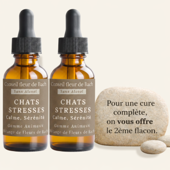 Fleurs de Bach Chat stressé Sans Alcool - 30ML - Lot de 2