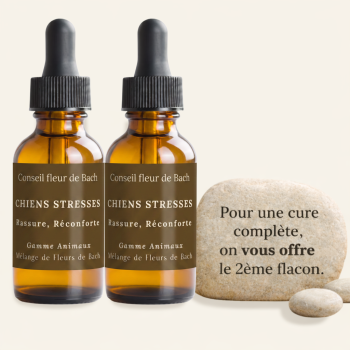 Fleurs de Bach Chiens stressés - 30 ML - Lot de 2