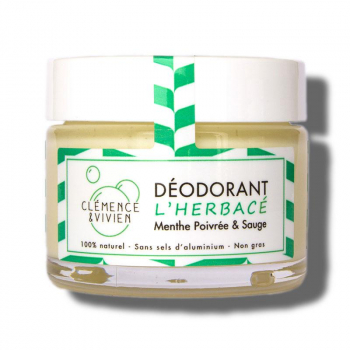 Déodorant L'Herbacé - Menthe poivrée & Sauge  - Clémence & Vivien