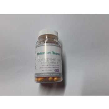 Coenzyme Q10 , 200 mg,+ vit C 220 mg  60 capsules Vegan 