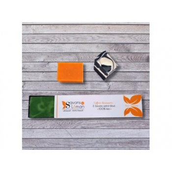 Coffret découverte Homme - 3 savons extra-doux de 50 g - 100% BIO