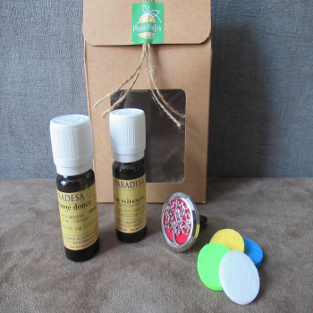 Coffret diffuseur voiture et huiles essentielles