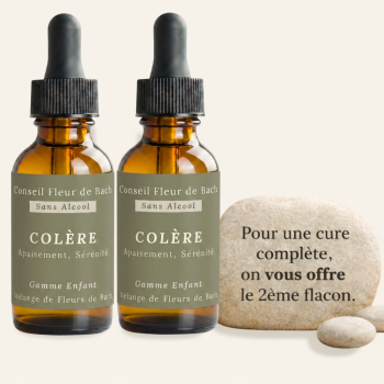 Fleurs de Bach Enfants en Colère Sans Alcool - 30ML - Lot de 2