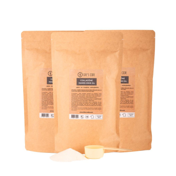 Collagène marin 2000 daltons - 3 sachets 300 g - Cure 3 mois