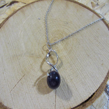 Collier spirale améthyste