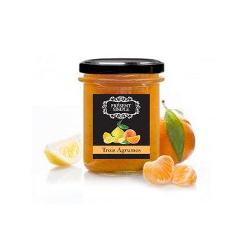 Confiture 3 agrumes ( orange-citron-pomelos) 220 g