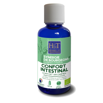 Synergie de bourgeons bio-confort intestinal-50ml-Herbes et Traditions