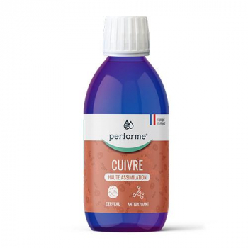 Cuivre - Spiruline Bleue - Cerveau - Antioxydant - Concentration - 200 ml - 20 jours