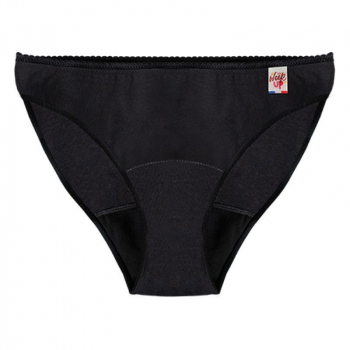 Culotte menstruelle - Jour flux normal - Dentelle noire - T46