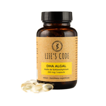OMÉGA 3 - DHA 100% ALGAL 250 MG - Acide gras essentiel - 90 capsules