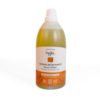 Lessive au savon d'Alep parfum Ambre et Oud 2L
