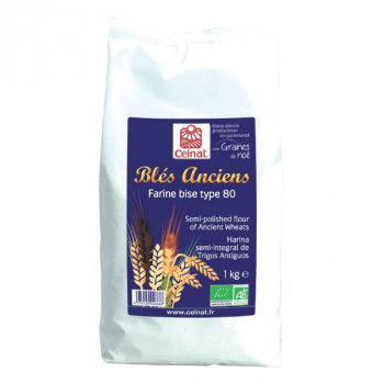 Celnat - Farine De Blés Anciens Bise T80 1kg