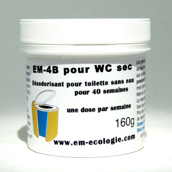 Désodorisant EM-4B aux probiotiques pour toilettes sèches  160g