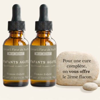 Fleurs de Bach Enfants Agités Sans Alcool - 30ML - Lot de 2