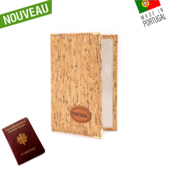 Etui Passeport liège naturel - Pochette protège passeport