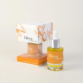 Oleya Agrumes - Sérum culinaire bio aux huiles essentielles de mandarine, d'orange et de citron
