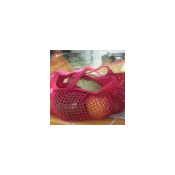 Filet à provisions couleur framboise - anses 35 cm - coton Bio - Ecodis