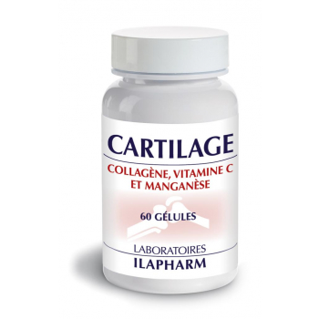 COMPLEXE CARTILAGE - Collagène, Vitamine C et Manganèse - 60 Gélules