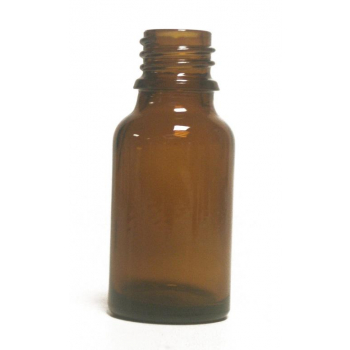 Bouteille en  verre -15 ml- Ambre  pour huile essentielle  bouchon +codigoutte huile essentielle.