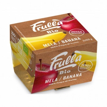 Purée pomme-banane en coupelle 2x100g