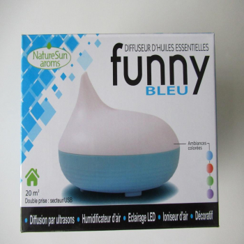 Diffuseur électrique éclairage LEDS socle bleu