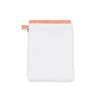 Gant de toilette en Coton Bio Blanc