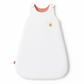 Gigoteuse Mi-Saison en Coton Bio Saxe Blanc