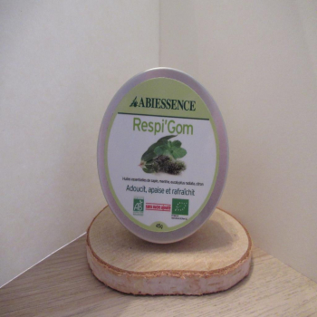 gommes à sucer aux huiles essentielles, adoucit et apaise la gorge
