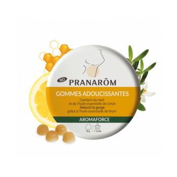 Gommes Adoucissantes Miel/Citron - Pranarôm - 45gr