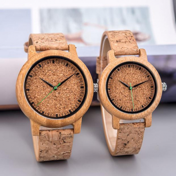 Montre homme bois et liège Natura