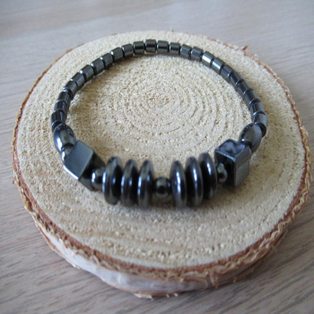 Bracelet en hématite baroque
