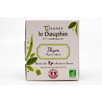 infusion bio france thym tisanes le dauphin