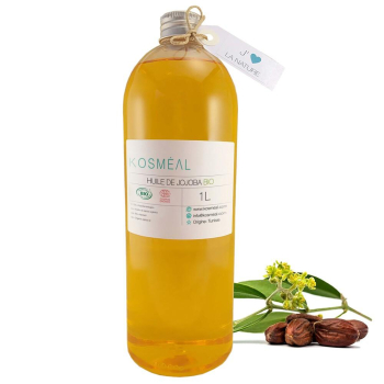 Huile de Jojoba BIO - 100% Pure Et Naturelle - 1L