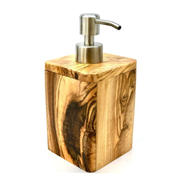 Distributeur de savon en bois d'olivier 