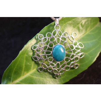 pendentif corail en  argent 925 - NATIVO