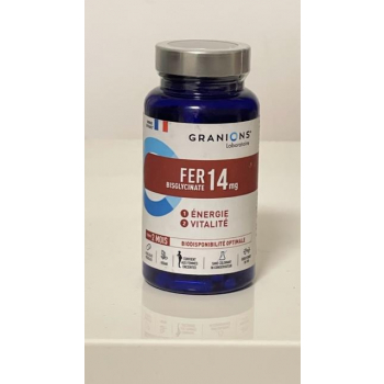 Fer Bisglycinate 14 mg - 60 gélules - Granions 