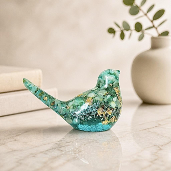 Orgonite oiseau amazonite 