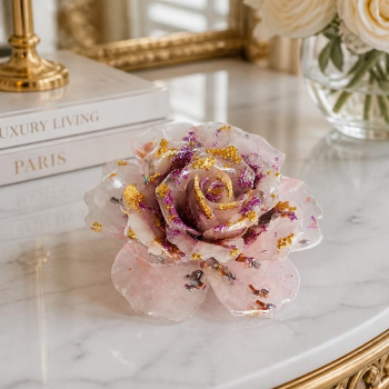 Grande rose orgonite quartz rose
