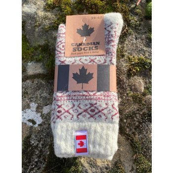 Chaussettes Canada (bordeaux)