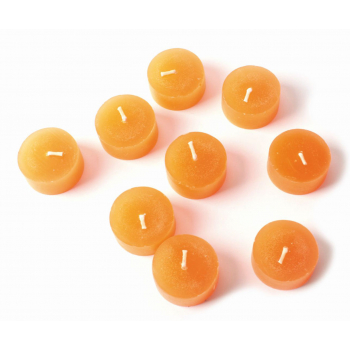 Set de 9 Bougies T-lite orange