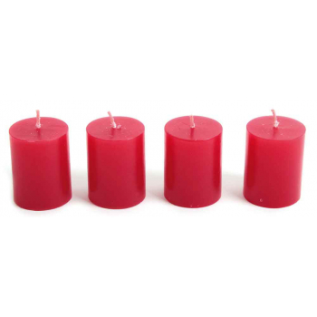 Set de 4 bougies piliers