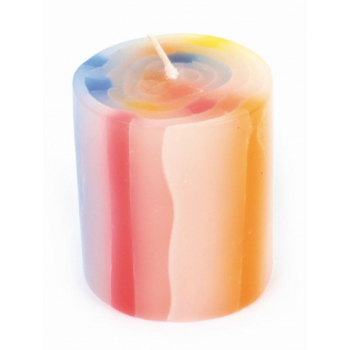 Bougie multicolore spirale  GM